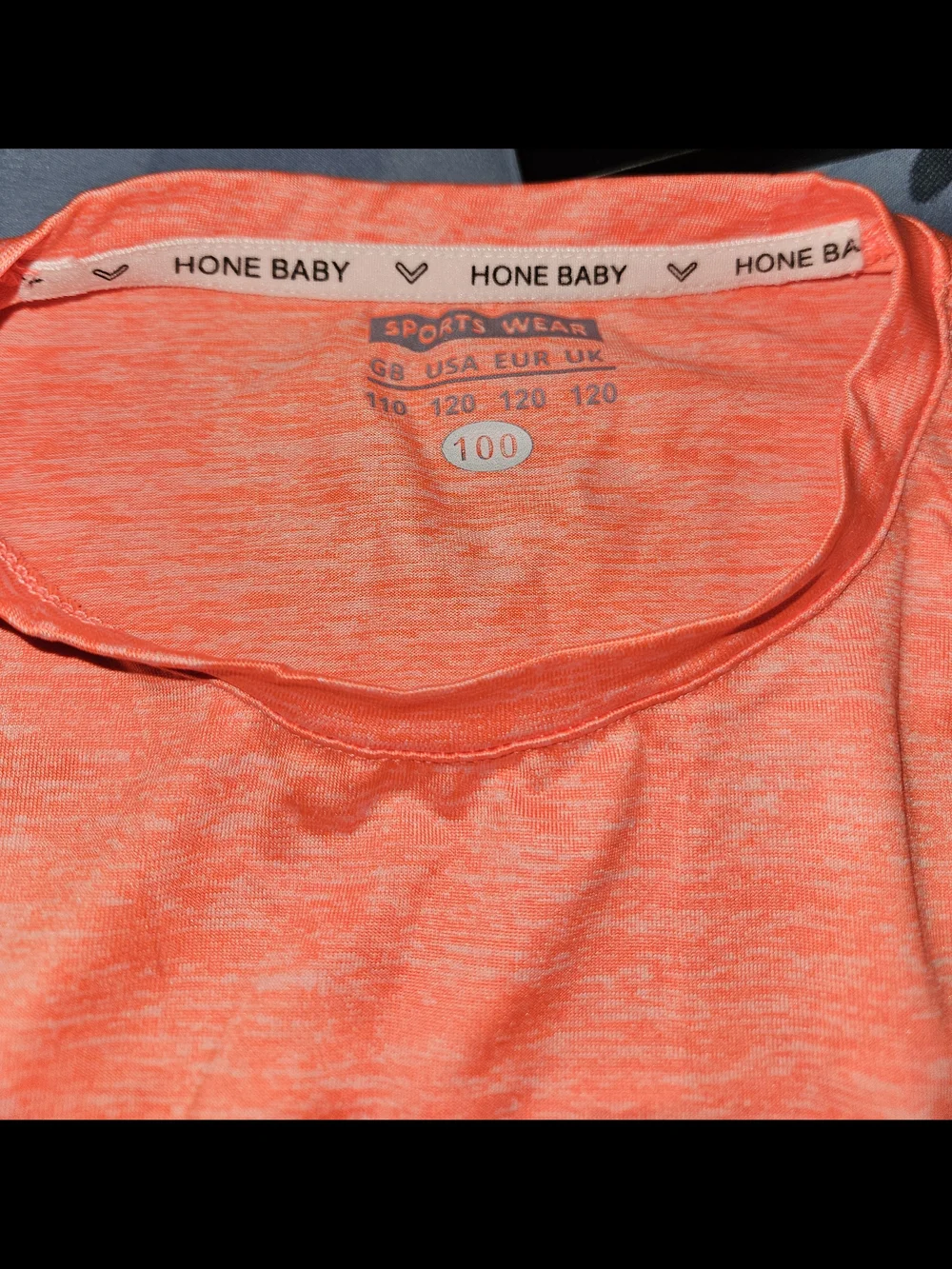Toddler Neon Coral Tee & Black Elastic-Waist Shorts Set 5T